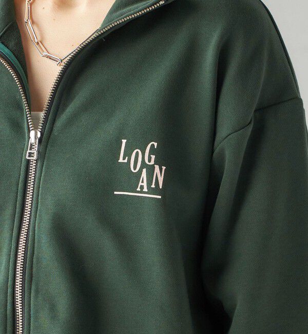 SHIPS for women「【SHIPS別注】LOGAN KNITTING MILLS:プリント ジップ プルオーバー」|スウェット・ジャージ|