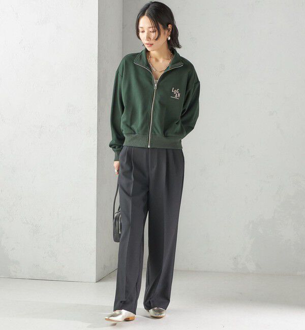 SHIPS for women「【SHIPS別注】LOGAN KNITTING MILLS:プリント ジップ プルオーバー」|スウェット・ジャージ|