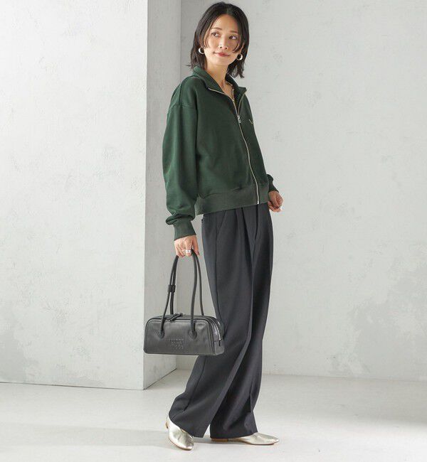 SHIPS for women「【SHIPS別注】LOGAN KNITTING MILLS:プリント ジップ プルオーバー」|スウェット・ジャージ|