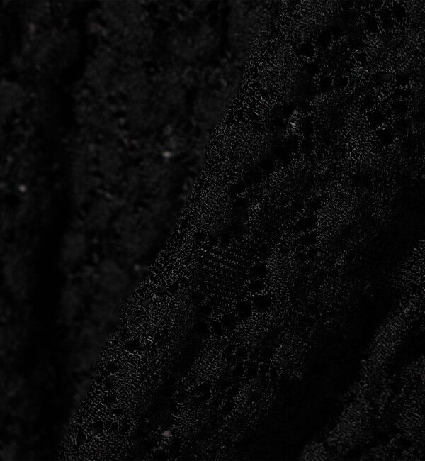 quaranciel「quaranciel:〈手洗い可能〉フラワー レース ストレッチ レギュラーカラー シャツ カットソー」|Tシャツ・カットソー|