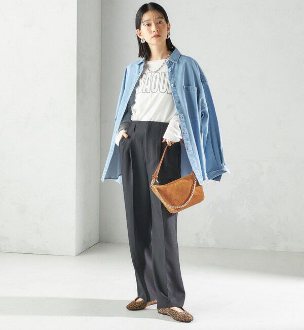 SHIPS for women「プリント ロゴ ロング スリーブ TEE」|Tシャツ・カットソー|