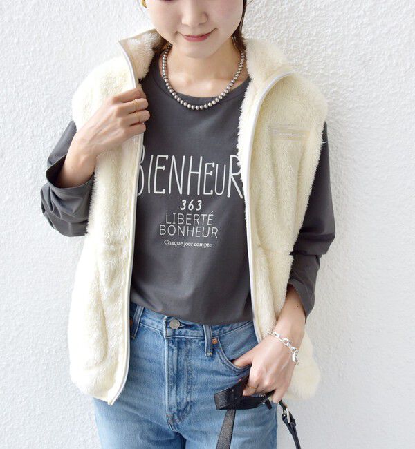 SHIPS for women「プリント ロゴ ロング スリーブ TEE」|Tシャツ・カットソー|