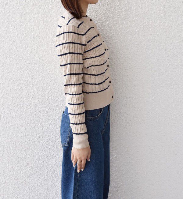 SHIPS Colors 「SHIPS Colors:〈手洗い可能〉ミニケーブル カーディガン◇」|カーディガン|