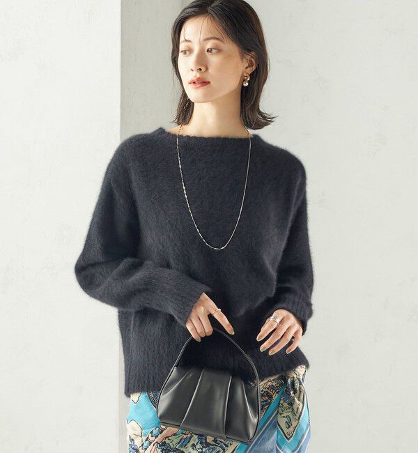 SHIPS for women「〈手洗い可能〉フォックス クルーネック ニット プルオーバー」|ニット・セーター|