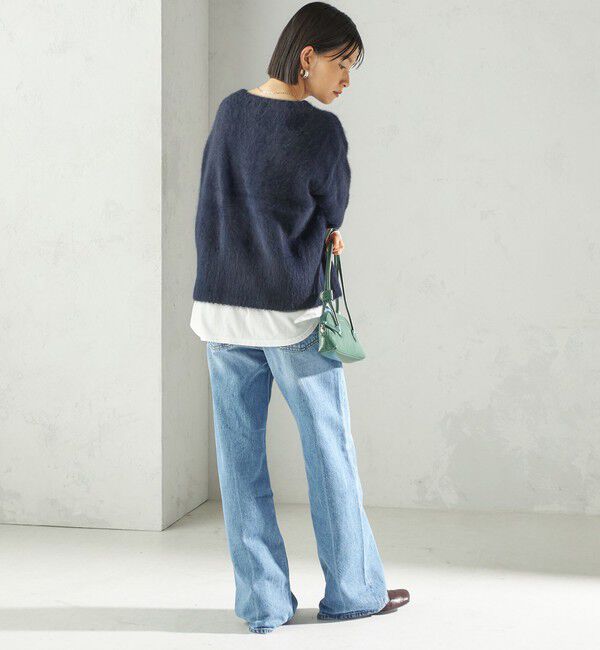 SHIPS for women「〈手洗い可能〉フォックス クルーネック ニット プルオーバー」|ニット・セーター|