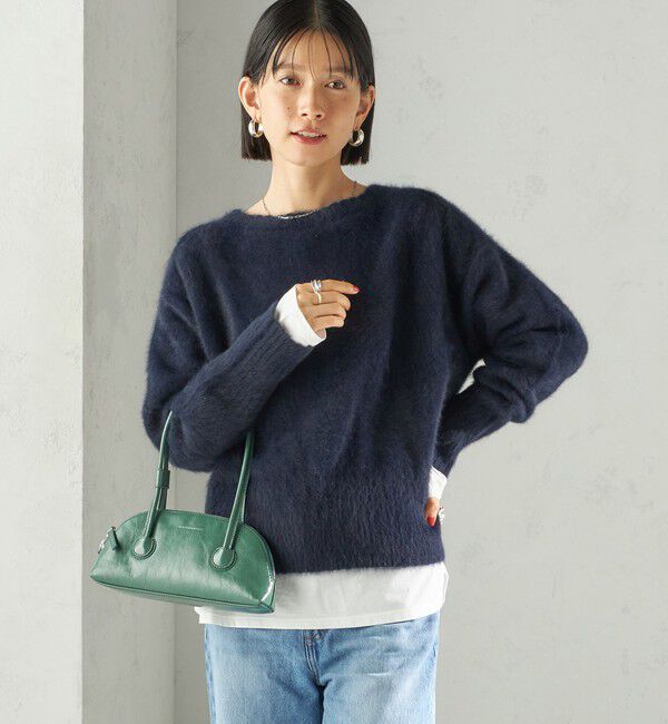 SHIPS for women「〈手洗い可能〉フォックス クルーネック ニット プルオーバー」|ニット・セーター|