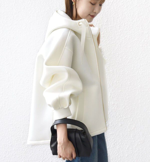 SHIPS for women「【WEB限定】〈手洗い可能〉ダンボール ダブルジップ フーディー 3」|パーカー|