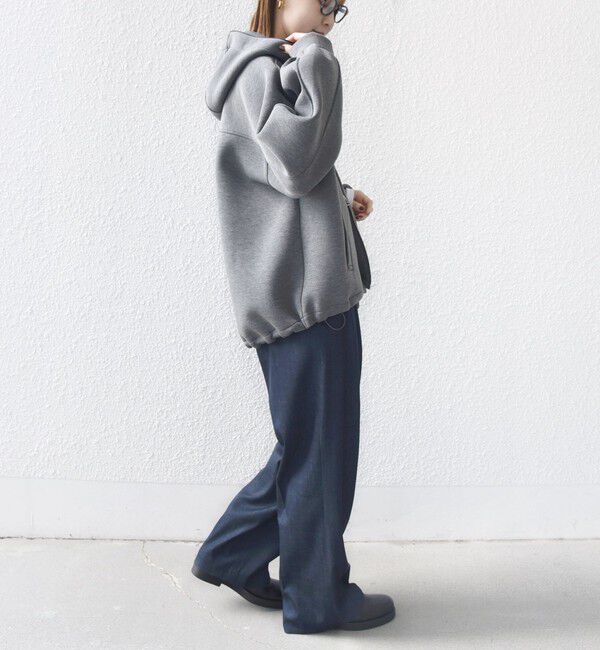 SHIPS for women「【WEB限定】〈手洗い可能〉ダンボール ダブルジップ フーディー 3」|パーカー|