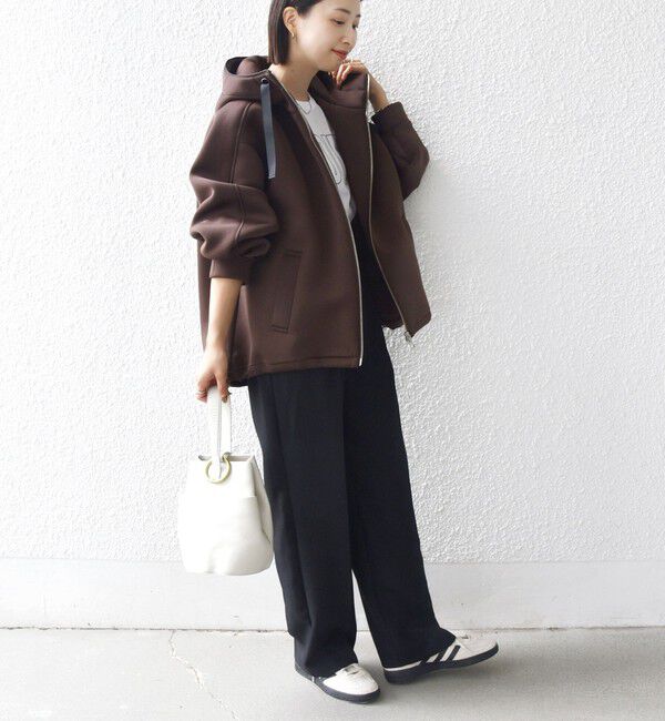 SHIPS for women「【WEB限定】〈手洗い可能〉ダンボール ダブルジップ フーディー 3」|パーカー|