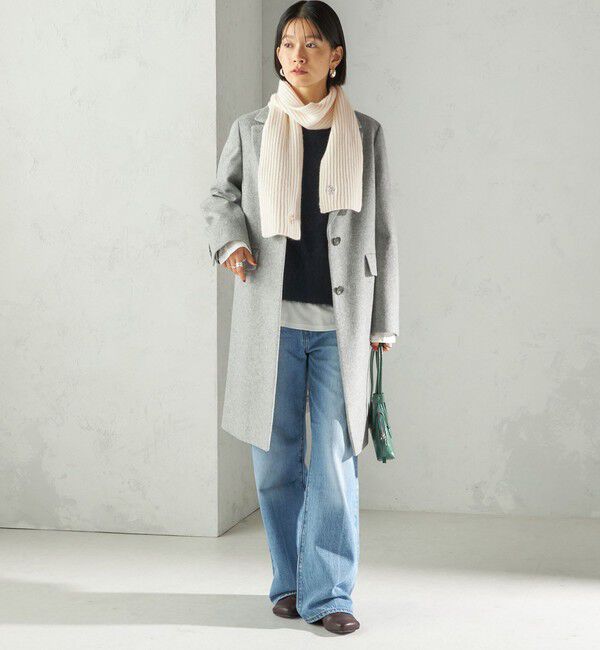 SHIPS for women「細幅 刺繍 ニット マフラー」|マフラー|