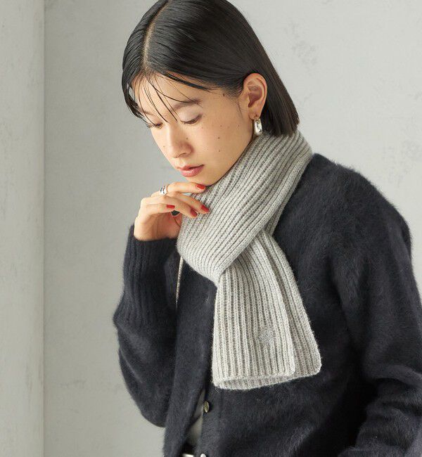 SHIPS for women「細幅 刺繍 ニット マフラー」|マフラー|