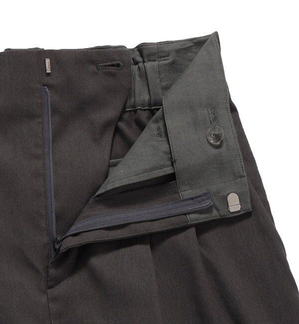 SHIPS for women「〈UVカット・吸水速乾・手洗い可能〉綿麻混 オックス 2タック ストレート パンツ」|その他|