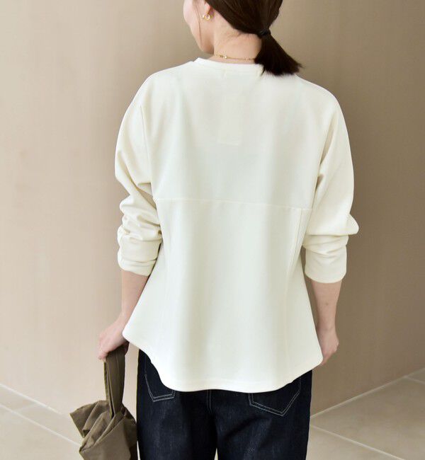 quaranciel「quaranciel:〈洗濯機可能〉カットジョーゼット ドッキング コルセット プルオーバー」|Tシャツ・カットソー|