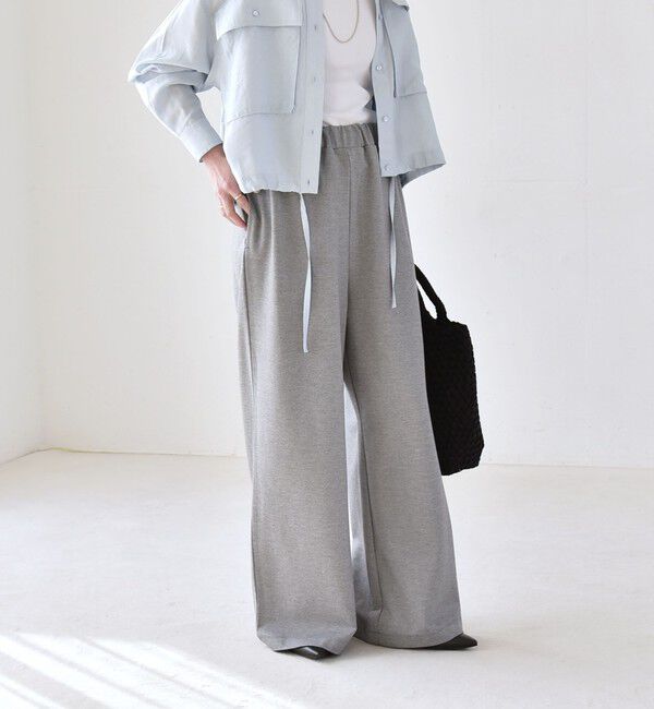 quaranciel「quaranciel:〈洗濯機可能〉ライト ポンチ ロゴ刺繍 スウェット パンツ」|その他|