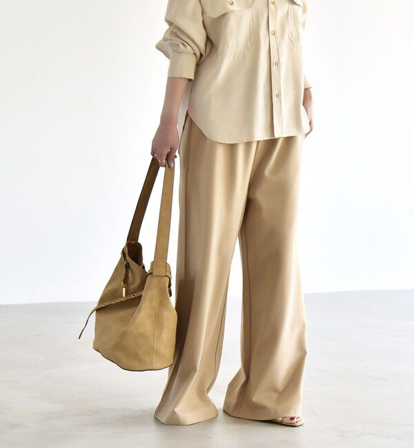 quaranciel「quaranciel:〈洗濯機可能〉ライト ポンチ ロゴ刺繍 スウェット パンツ」|その他|