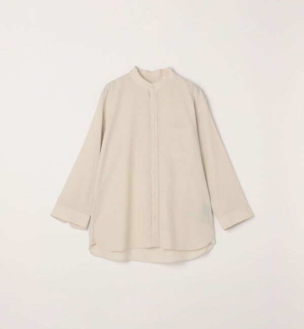 SHIPS any「SHIPS any:〈洗濯機可能〉コットン/リネン 7分袖 バンドカラー ポケット シャツ◆」|シャツ・ブラウス|