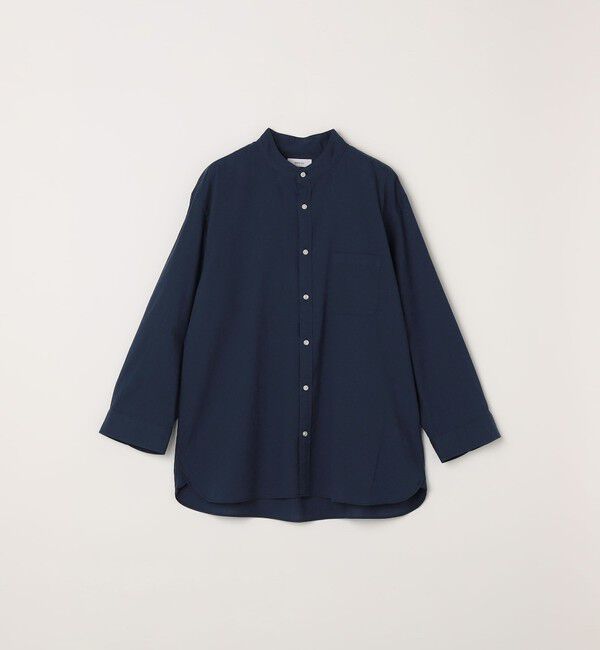 SHIPS any「SHIPS any:〈洗濯機可能〉コットン/リネン 7分袖 バンドカラー ポケット シャツ◆」|シャツ・ブラウス|