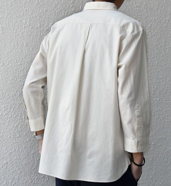 SHIPS any「SHIPS any:〈洗濯機可能〉コットン/リネン 7分袖 ポケット レギュラー シャツ 26SS◆」|シャツ・ブラウス|