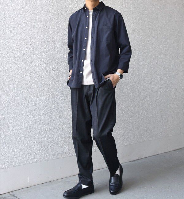 SHIPS any「SHIPS any:〈洗濯機可能〉コットン/リネン 7分袖 ポケット レギュラー シャツ 26SS◆」|シャツ・ブラウス|