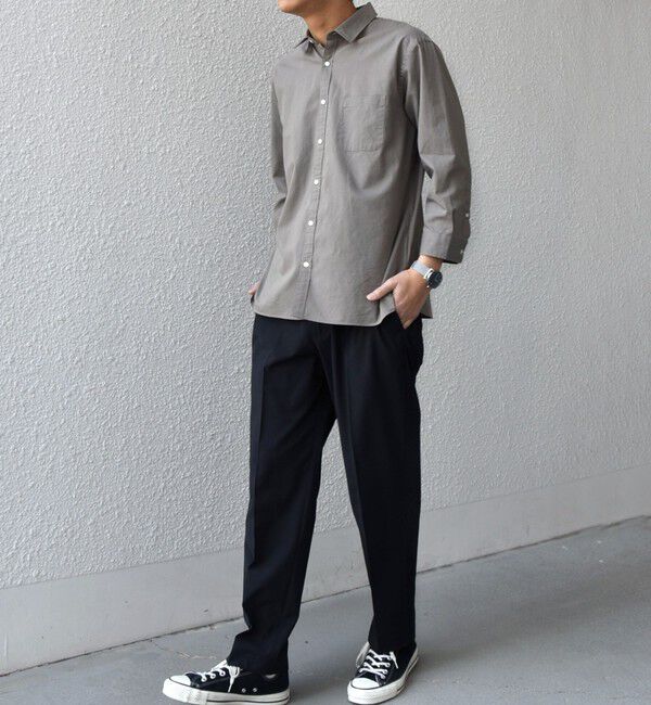 SHIPS any「SHIPS any:〈洗濯機可能〉コットン/リネン 7分袖 ポケット レギュラー シャツ 26SS◆」|シャツ・ブラウス|