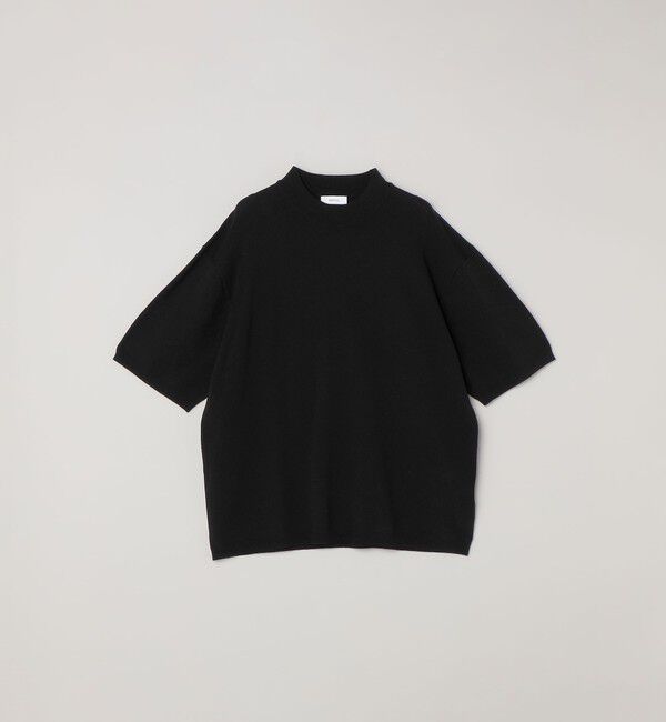 SHIPS any「SHIPS any:〈手洗い可能〉ハイゲージ リネン ミックス サマーニット モックネック Tシャツ 26SS◆」|Tシャツ・カットソー|