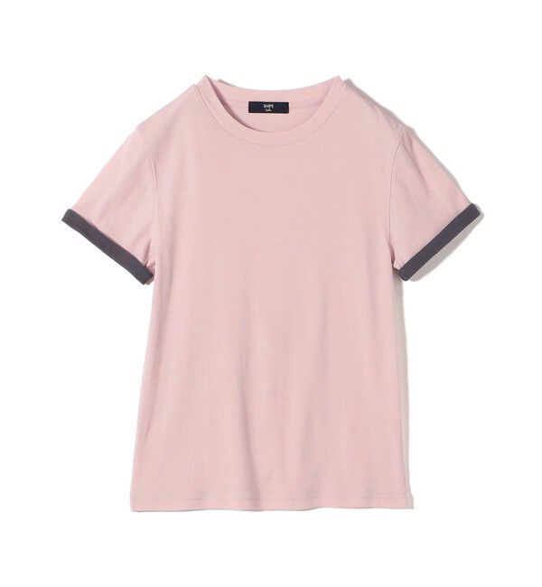 SHIPS Colors 「《予約》SHIPS Colors:〈手洗い可能〉シアー ドライ タッチ バイカラー TEE◆」|Tシャツ・カットソー|