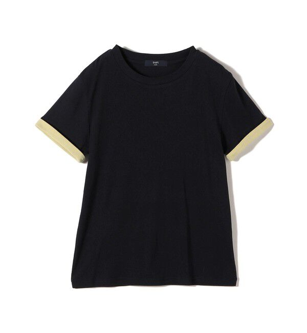 SHIPS Colors 「《予約》SHIPS Colors:〈手洗い可能〉シアー ドライ タッチ バイカラー TEE◆」|Tシャツ・カットソー|