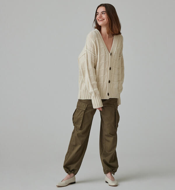 MACPHEE「コットントリコチン ファティーグパンツ」|カーゴ|