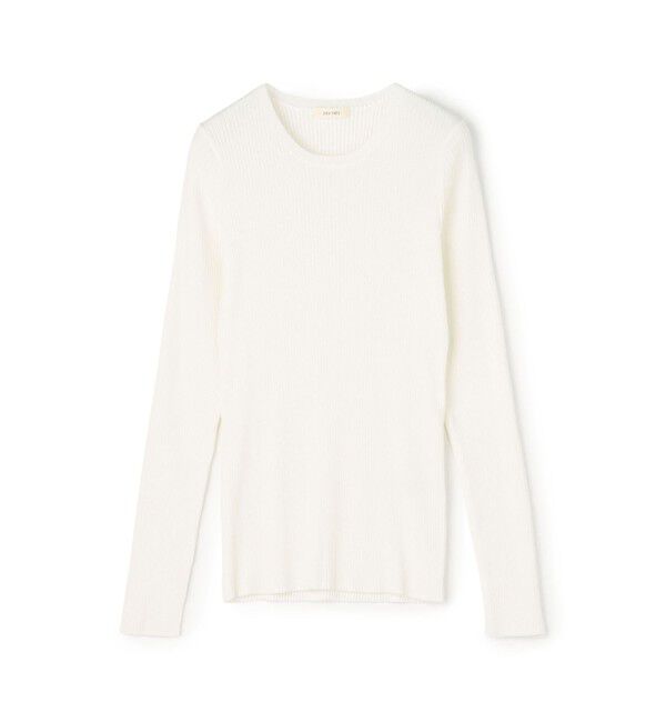 DES PRES「コットンアセテートリブ クルーネックプルオーバー」|ニット・セーター|11 ホワイト