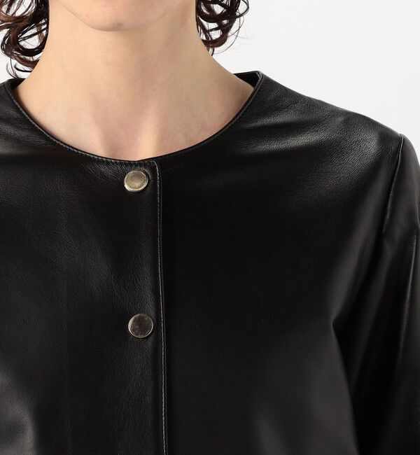 TOMORROWLAND BUYING WEAR「CINQUANTA ノーカラーレザージャケット」|ノーカラージャケット|