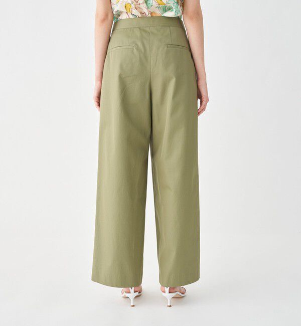 TOMORROWLAND collection「コットンギャバジン タックワイドパンツ」|その他|