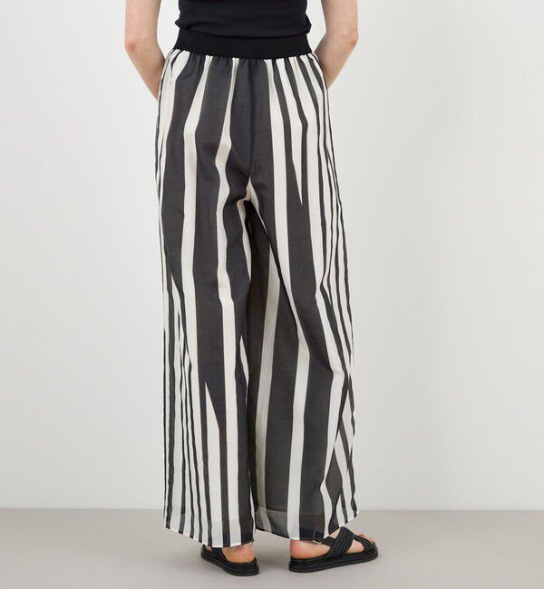 DES PRES「サークルストライププリント ギャザーワイドパンツ」|その他|