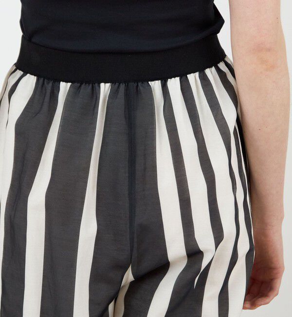 DES PRES「サークルストライププリント ギャザーワイドパンツ」|その他|