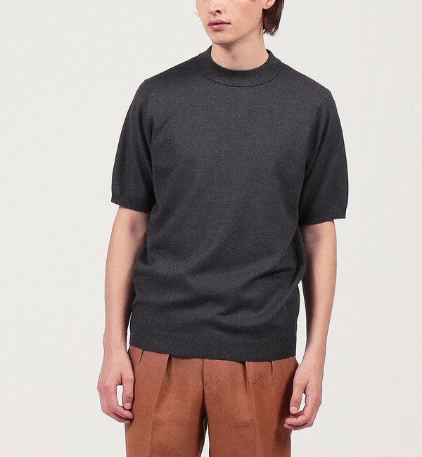 TOMORROWLAND MENS「TOMORROWLAND tricot シルクコットン モックネックプルオーバー」|ニット・セーター|