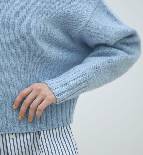 MACPHEE「ラムカシミヤ クルーネックプルオーバー」|ニット・セーター|