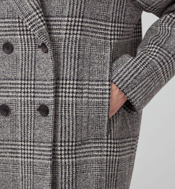 TOMORROWLAND collection「ウールカシミヤグレンチェック ショートコート」|その他|