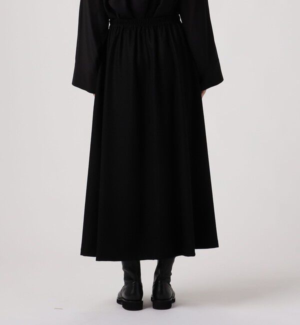 DES PRES「ニットコンビネーション ギャザーフレアスカート」|フレア|