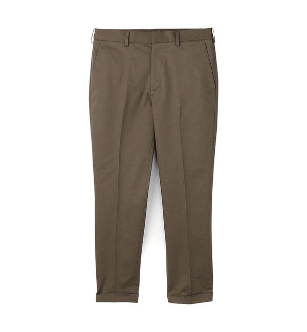 TOMORROWLAND MENS「チノストレッチ スリムテーパードパンツ」|チノ|57 カーキ