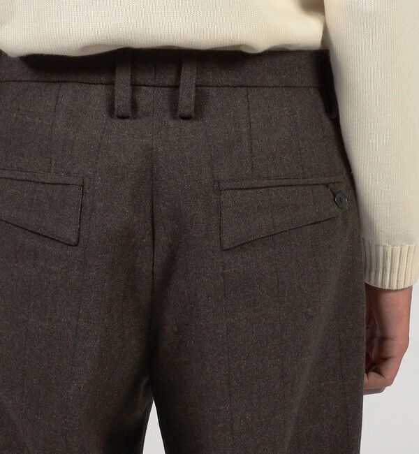 TOMORROWLAND MENS「ウールメルトンストライプ ワイドパンツ」|その他|