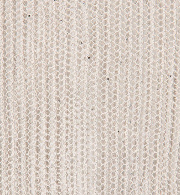 GALERIE VIE「パイエットオープンワーク クルーネックプルオーバー」|ニット・セーター|