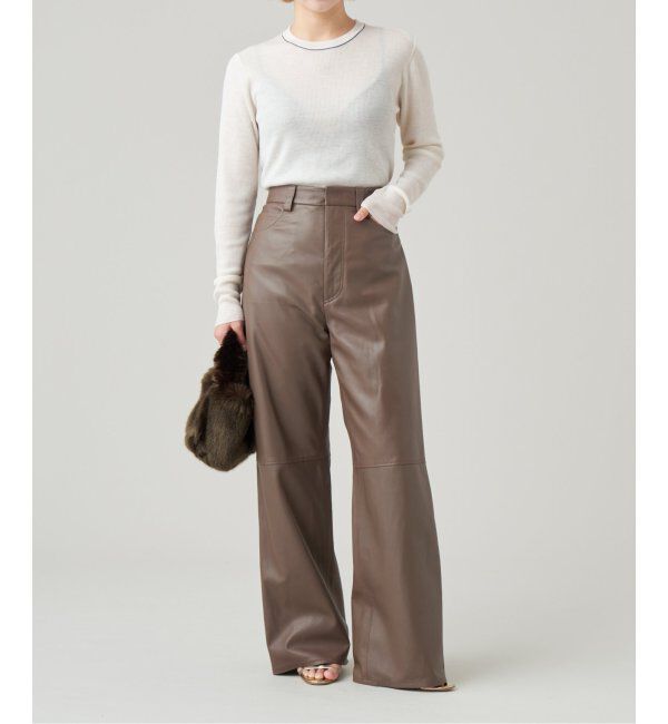 IENA LA BOUCLE「IENA LA BOUCLE 強撚ウールクルーネックプルオーバー」|ニット・セーター|