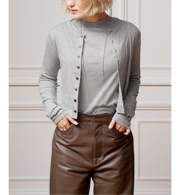 IENA LA BOUCLE「IENA LA BOUCLE シアーフライスロングスリーブTシャツ」|Tシャツ・カットソー|