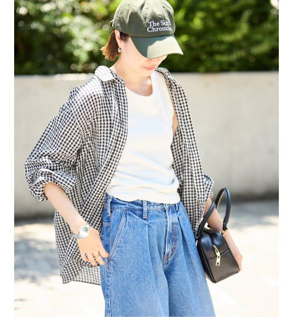 SLOBE IENA「《追加》リネンコットンレギュラーシャツ」|シャツ・ブラウス|