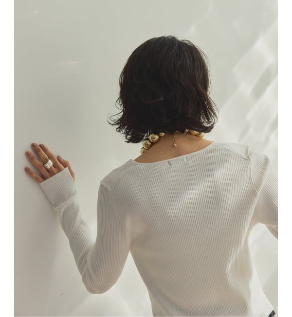 VERMEIL par iena「《予約》RIB Vネックカーディガン」|カーディガン|