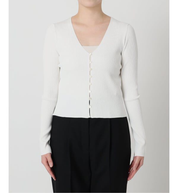 VERMEIL par iena「《予約》RIB Vネックカーディガン」|カーディガン|