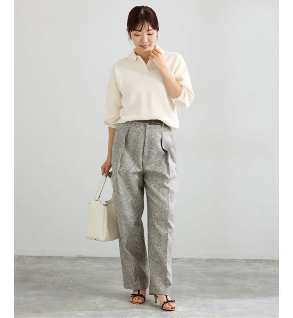 IENA「ウォッシャブル パールボタンプルオーバー」|ニット・セーター|