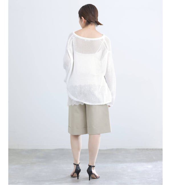 IENA「《追加2予約》リバーレースサテンキャミソール」|キャミソール|