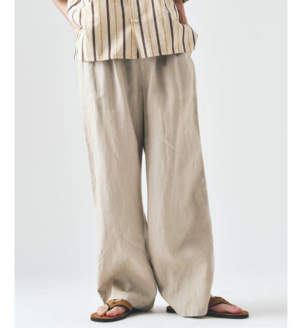 417 EDIFICE「ノルマンディーリネン パンツ」|スラックス|