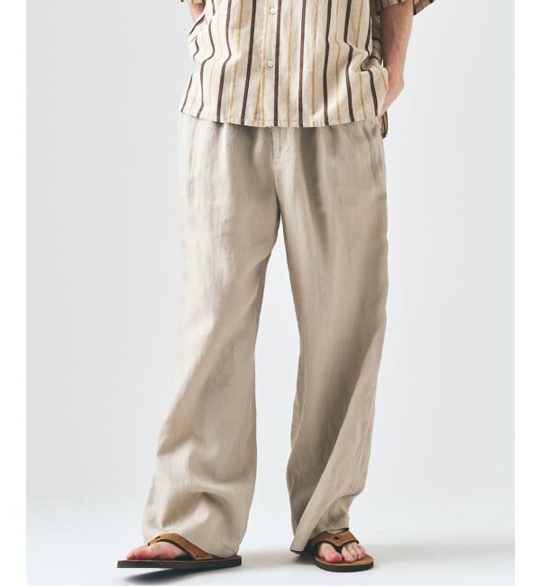 417 EDIFICE「ノルマンディーリネン パンツ」|スラックス|