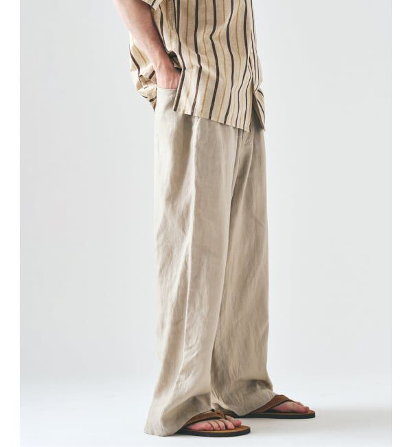 417 EDIFICE「ノルマンディーリネン パンツ」|スラックス|